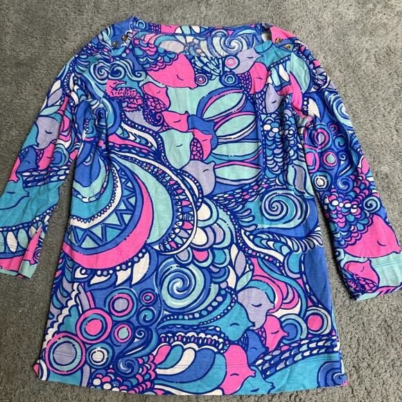 Lilly Pulitzer Alida Boatneck Top in Sea Jewels Size XS - Picture 6 of 7